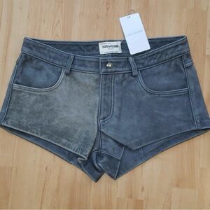 NWOT** Zadig & Voltaire LEATHER "Saya" Shorts❤️‍🔥❤️‍🔥❤️‍🔥🙌🏼🙌🏼